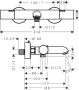 Hansgrohe Ecostat Fine Kádtermosztát, króm 13325000