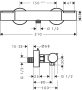 Hansgrohe Ecostat Element Zuhanytermosztát, króm 13346000