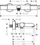 Hansgrohe Ecostat Element Kádtermosztát, króm 13347000