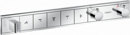 Hansgrohe RainSelect termosztátos zuhanycsaptelep, 5 fogyasztóhoz, króm 15358000