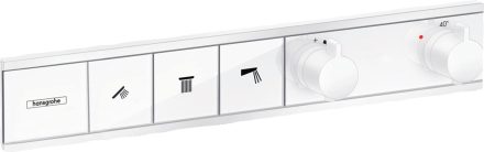 Hansgrohe RainSelect 3 funkciós termosztát falsík alatti telepítéshez, matt fehér 15381700