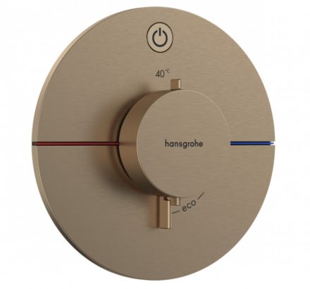 Hansgrohe ShowerSelect Comfort S falsík alatti 1 funkciós termosztát, szálcsiszolt bronz 15553140