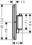 Hansgrohe ShowerSelect Comfort S falsík alatti 2 funkciós termosztát, króm 15554000