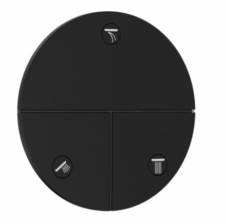 Hansgrohe ShowerSelect Comfort S 3 funkciós falsík alatti elzáró- és váltószelep, matt fekete 15558670