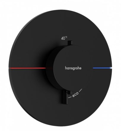 Hansgrohe ShowerSelect Comfort S falsík alatti termosztát mennyiségszabályozóval, matt fekete 15559670