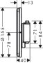 Hansgrohe ShowerSelect Comfort S falsík alatti termosztát mennyiségszabályozóval, matt fekete 15559670