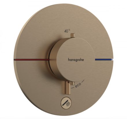 Hansgrohe ShowerSelect Comfort S rejtett termosztát 1 fogyasztóhoz és 1 további kimenethez, szálcsiszolt bronz 15562140