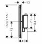 Hansgrohe ShowerSelect Comfort E 2 funkciós falsík alatti termosztát, matt fekete 15572670