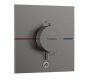 Hansgrohe ShowerSelect Comfort E rejtett termosztát 1 fogyasztóhoz és 1 további kimenethez, szálcsiszolt fekete króm 15575340