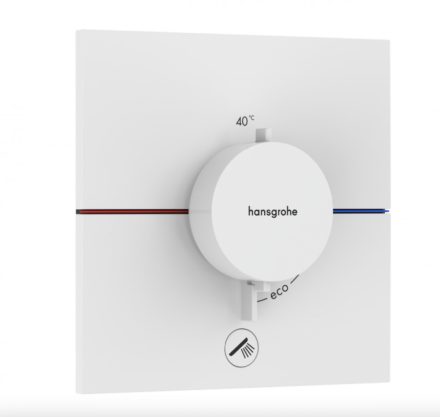 Hansgrohe ShowerSelect Comfort E rejtett termosztát 1 fogyasztóhoz és 1 további kimenethez, matt fehér 15575700