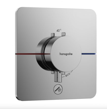 Hansgrohe ShowerSelect Comfort Q rejtett termosztát 1 fogyasztóhoz és 1 további kimenethez, króm 15589000