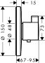 Hansgrohe Ecostat S termosztátos HighFlow csaptelep 15756000