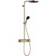 Hansgrohe Pulsify S Zuhanyrendszer 260, 1 jet és ShowerTablet Select 400, szálcsiszolt bronz 24220140