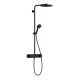 Hansgrohe Pulsify S Zuhanyrendszer 260, 1 jet és ShowerTablet Select 400, EcoSmart, matt fekete 24221670