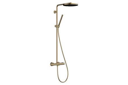 Hansgrohe Pulsify S Puro zuhanyrendszer 260, Ecostat Fine termosztáttal, szálcsiszolt bronz 24222140