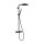 Hansgrohe Pulsify S Puro Showerpipe 260, 1jet, EcoSmart, Ecostat Fine termosztáttal matt fekete 24223670