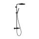 Hansgrohe Pulsify S Puro Showerpipe 260, 1jet, EcoSmart, Ecostat Fine termosztáttal matt fekete 24223670