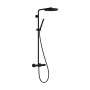 Hansgrohe Pulsify S Puro Showerpipe 260, 1jet, EcoSmart, Ecostat Fine termosztáttal matt fekete 24223670