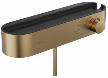 Hansgrohe ShowerTablet Select termosztátos zuhanycsaptelep, szálcsiszolt bronz 24360140