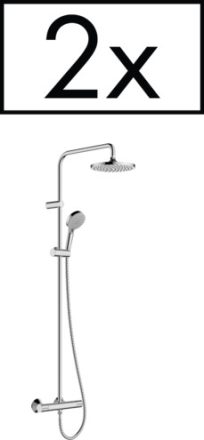 Hansgrohe Vernis Blend Zuhanyrendszer 200, 1 jet, termosztáttal, projekt csomag (2 db) króm 26285000