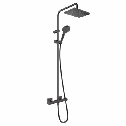 Hansgrohe Vernis Shape Zuhanyrendszer 230, 1 jet, termosztáttal matt fekete 26286670