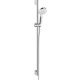 Hansgrohe Crometta zuhanyszett Vario 90 cm-es zuhanyrúddal, EcoSmart, króm/fehér 26538400