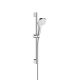 Hansgrohe Croma Select E zuhanyszett 1jet 65 cm-es zuhanyrúddal, króm/fehér 26584400