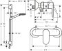 Hansgrohe Vernis Blend zuhanycsaptelep 65cm-es zuhanyrúddal, Vario 100 EcoSmart kézizuhannyal, matt fekete 26958670