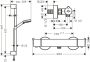 Hansgrohe Vernis Blend Termosztátos zuhanycsaptelep EcoSmart kézizuhannyal, króm 26960000