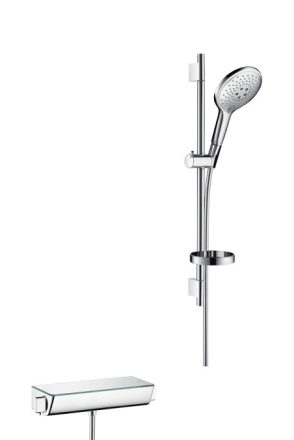 Hansgrohe Raindance Select S zuhanyrendszer termosztáttal, 65 cm-es zuhanyrúddal, króm 27036000