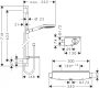 Hansgrohe Raindance Select E zuhanyrendszer termosztáttal és 65 cm-es zuhanyrúddal, króm 27038000