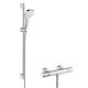 Hansgrohe Croma Select E termosztátos csaptelep Vario 90 cm-es zuhanyrúddal króm/fehér 27082400