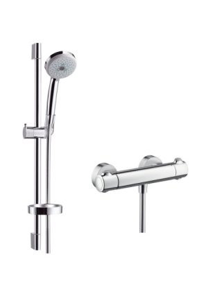 Hansgrohe Croma 100 zuhanyrendszer, Ecostat 1001 SL Combi, Multi 3jet kézizuhannyal 27086000