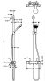 Hansgrohe Croma Select SemiPipe Multi termosztáttal, króm/fehér 27247400