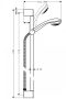 Hansgrohe Crometta 85 zuhanyszett Mono 90 cm-es zuhanyrúddal, króm 27729000