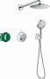 Hansgrohe Raindance S Zuhanyrendszer 240, 1 jet PowderRain és Shower Select S króm 27951000