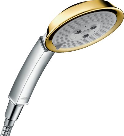 Hansgrohe Raindance Classic kézizuhany 100 AIR 3jet króm/arany