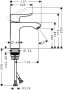 Hansgrohe Metris mosdócsaptelep 110 LowFlow 3,5 l/perc lefolyógarnitúra nélkül 31204000