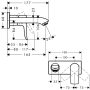 Hansgrohe Metris LowFlow 3,5 l/perc falsík alatti mosdócsaptelep 31251000