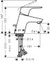 Hansgrohe Focus egykaros mosdócsaptelep 70 CoolStart automata lefolyógarnitúrával, króm 31539000