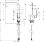 Hansgrohe Focus M41 mosogató csaptelep elforgatható kifolyóval, matt fekete 31817670