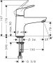 Hansgrohe Focus Monotrou egykaros kádcsaptelep, króm 31931000