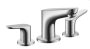 Hansgrohe Focus 3-lyukú mosdócsaptelep 100 automata leeresztővel, króm 31937000