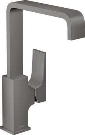 Hansgrohe Metropol 230 mosdócsaptelep szálcsiszolt fekete/króm, push-open lefolyóval 32511340