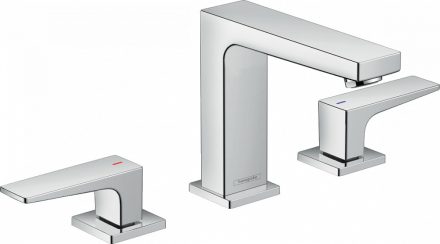 Hansgrohe Metropol 110 3-lyukú karos mosdócsaptelep push-open lefolyóval 32514000