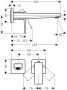 Hansgrohe Metropol falsík alatti mosdócsaptelep 225mm-es kifolyóval matt fehér 32526700