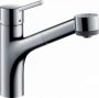 Hansgrohe Talis M52 Eco konyhai csaptelep kihúzható zuhanyfejjel, króm 32845000