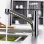 Hansgrohe Talis M52 Eco konyhai csaptelep kihúzható zuhanyfejjel, króm 32845000