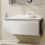 Hansgrohe Xelu Q Konzolos mosdószekrény 1180/550 fiókkal, ráültetett mosdótálakhoz, matt fehér fogantyú/magasfényű fehér 54062700