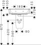 Hansgrohe Xanuia Q kerámia kézmosó 50x39 cm túlfolyóval és csapfurat nélkül, fehér 60232450